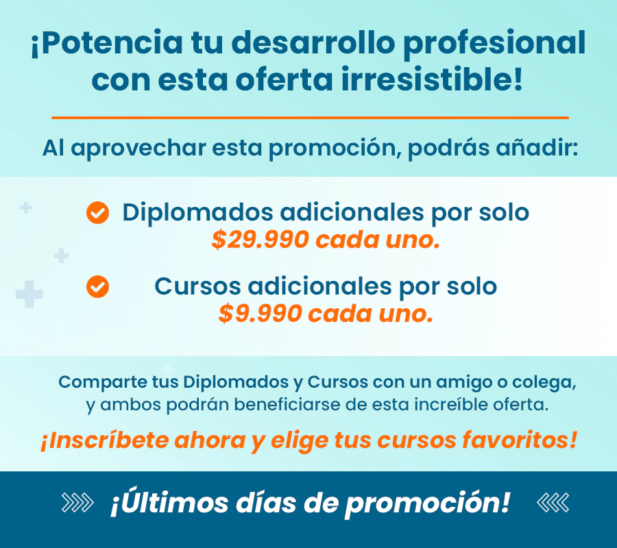Promoción 1 Diplomado + 2 Cursos Gratis de Salud