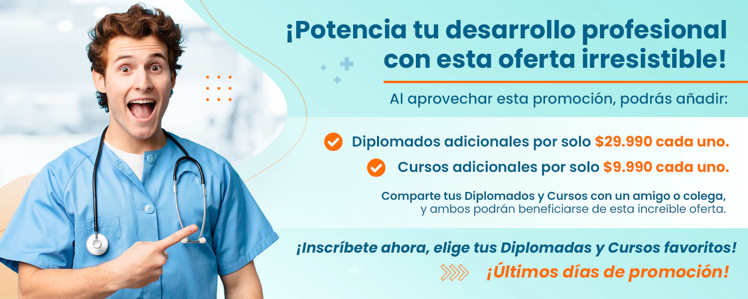 Promoción 1 Diplomado + 2 Cursos Gratis de Salud