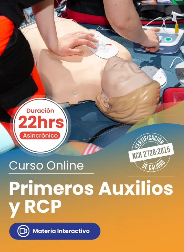 Curso de Primeros Auxilios y RCP – 22 Horas – Online