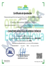 Certificado Curaciones Avanzadas en Heridas Crónicas