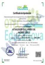 Certificado Diplomado Actualización en el Manejo del Paciente Crítico
