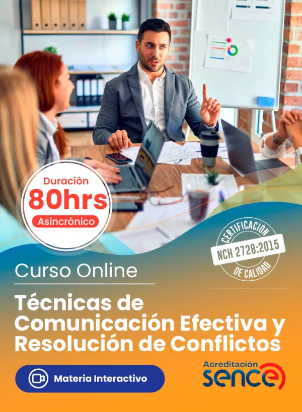 Curso Técnicas de Comunicación Efectiva y Resolución de Conflictos - 80 Horas - Online