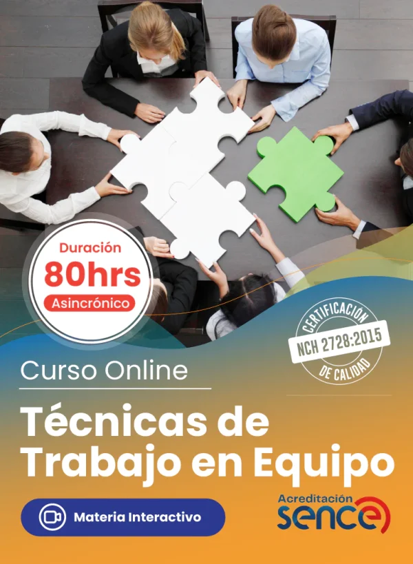 Curso Técnicas de Trabajo en Equipo - 80 Horas Online