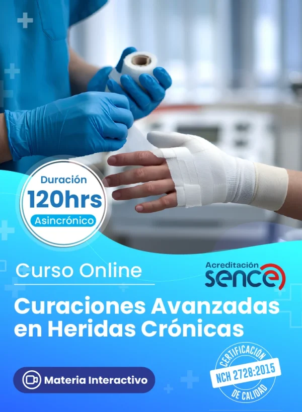 Curaciones Avanzadas en Heridas Crónicas - 120 Horas - Online